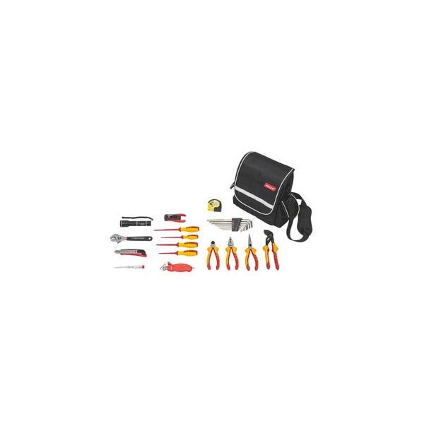 Electronics tool kit- 24 pieces in electrician's case